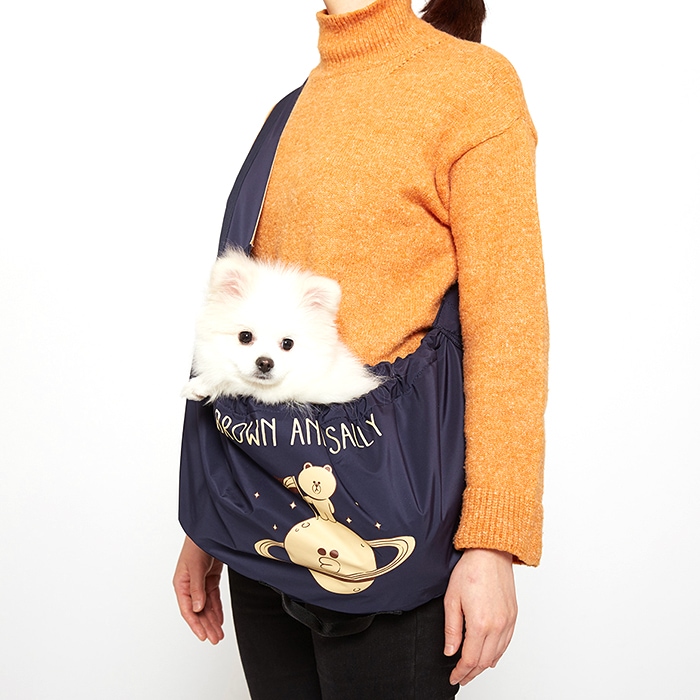 負担軽減LINEコラボブラウン アンド サリー スリングバッグ/キャリーバッグ/抱っこバック