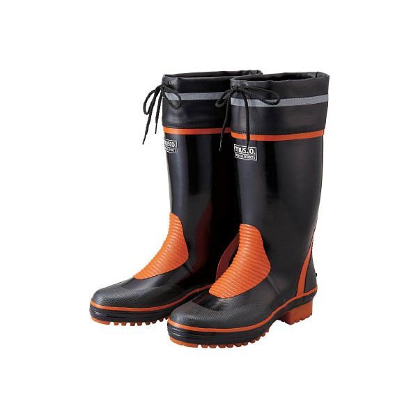 TMSB-26.0 ブラック/オレンジ メッシュカラーブーツDX (26.0cm) メーカー直送
