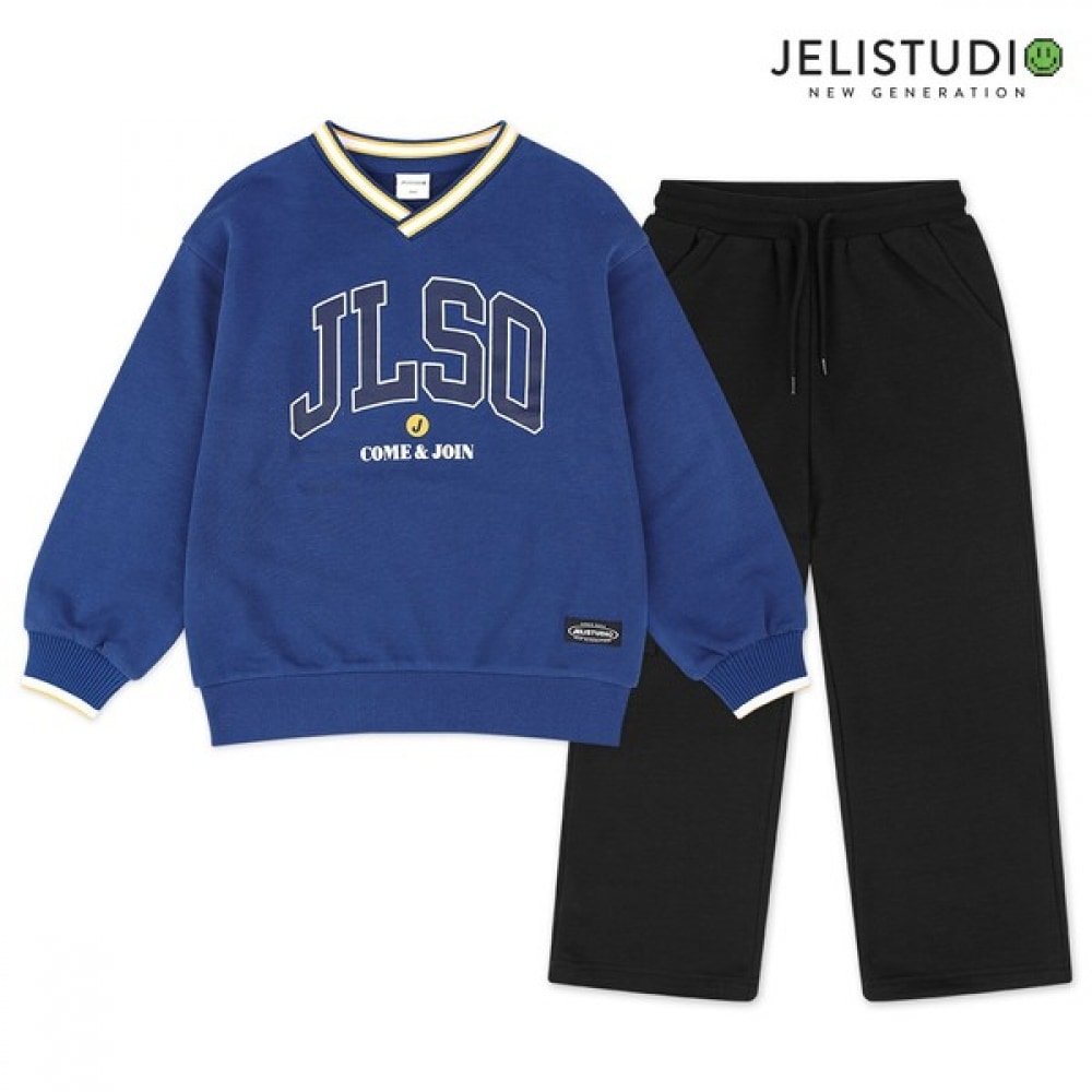 [ジェリースタジオ] アスレチックティッピングVネックトップ＆ボトム