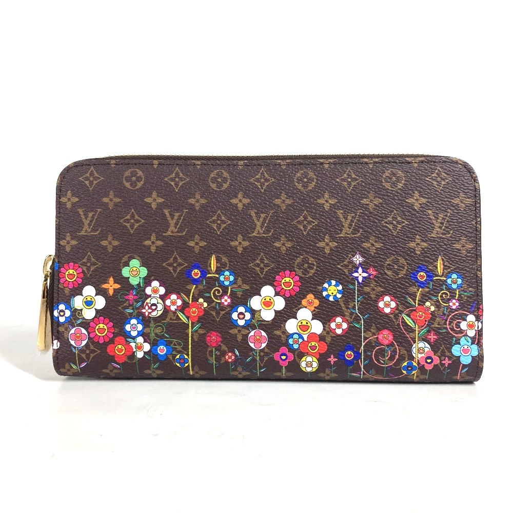 長財布 M14162 ジッピー・ウォレット 日本限定 LV × TM モノグラム 村上隆 モノグラムキャンバス ブラウン