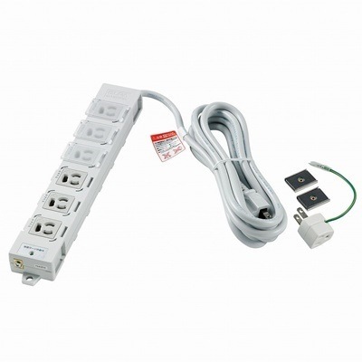 カバー付事務所向けタップ６Ｐ耐雷 OAT-JPC63SB