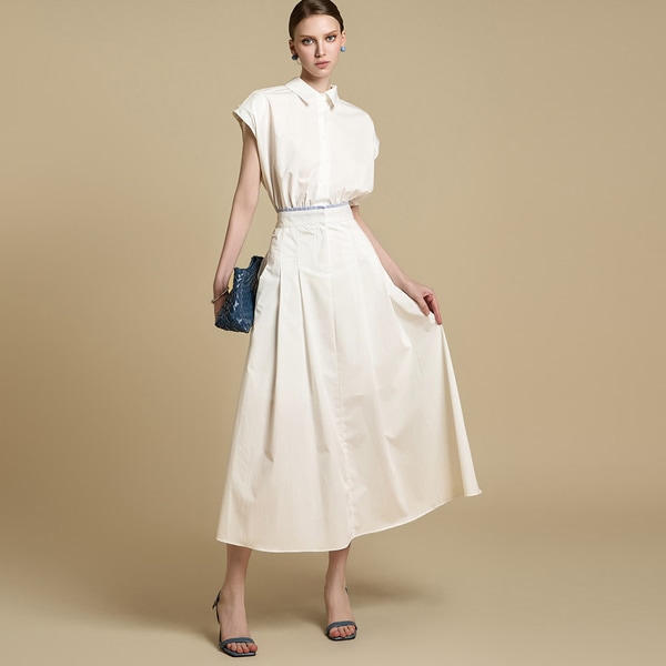 D5288 シャツ ワンピース