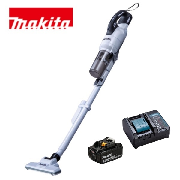 当店だけ！バッテリー充電器も1年保証! マキタ コードレス掃除機 18V サイクロン一体式 ホワイト CL286FDZW + バッテリー BL1830B + コンパクト充電器DC18WC 26,962円