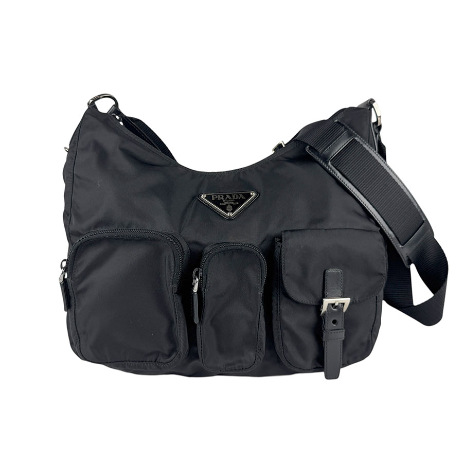 プラダ PRADA ショルダーバッグ ナイロン ブラック ユニセックス z6669