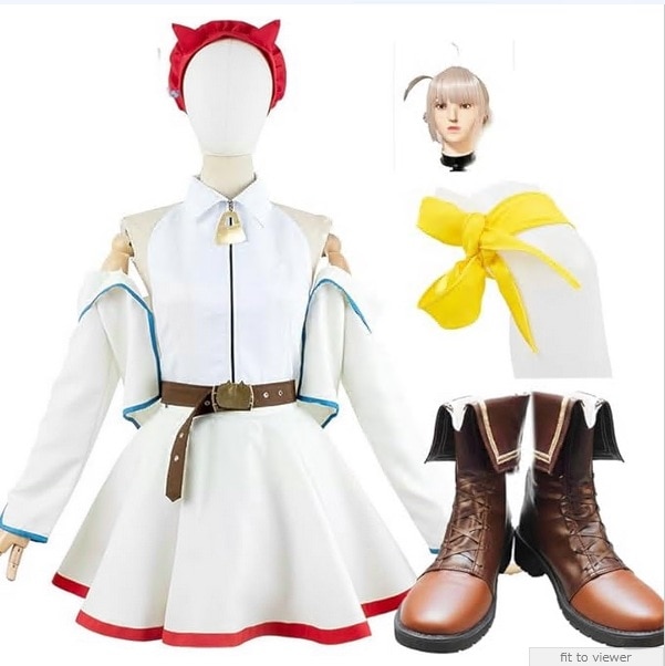 大代真白 コスプレ バーチャル おおしろ ましろ 風 コスプレ衣装+ウィッグ+靴