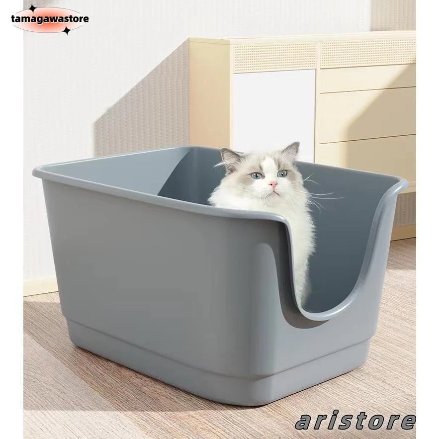 ネコ 飛び散らない 大きめ ねこ用 猫トイレ 大型 大型ネコ ねこトイレ トイレ 猫 大容量