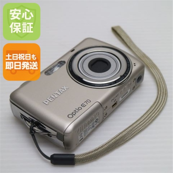 新品同様 Optio E70 ゴールド PENTAX デジカメ 117