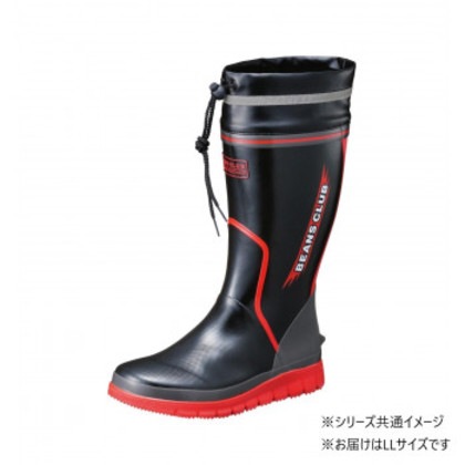 福山ゴム工業 カジュアルショートブーツ ビーンズクラブ 102 LLブラック AA80900