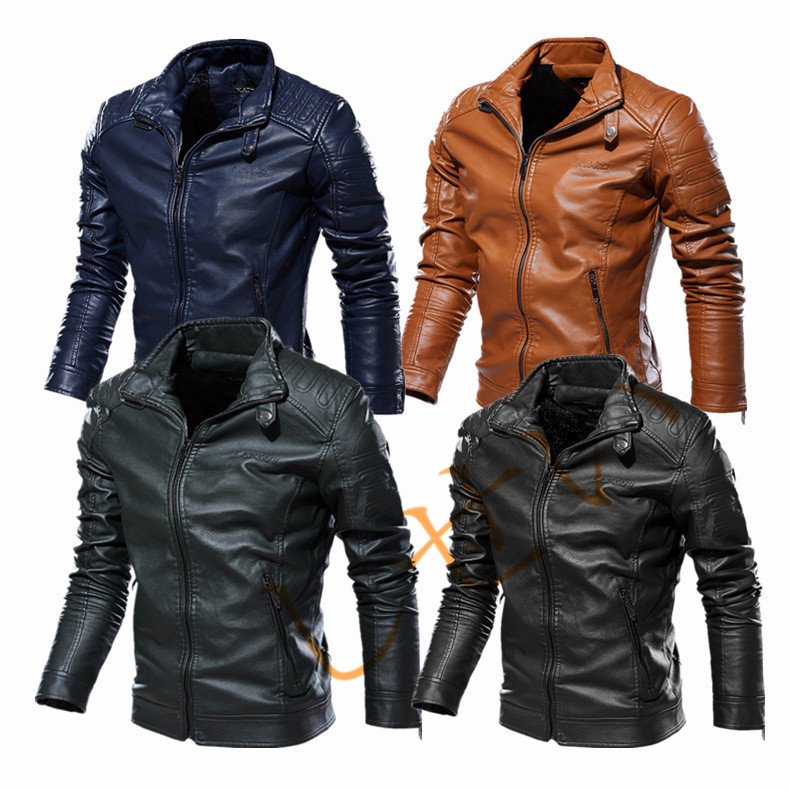 バイクジャケット　ライダース革ジャケット　レザージャケット　革ジャケット メンズ　 PUレザー カジ