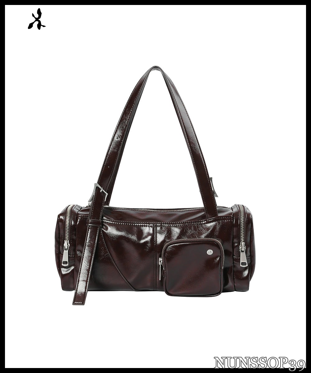 ANDAASH Square 001 bag BURGUNDY