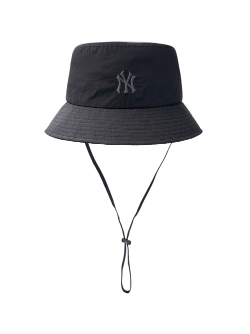 【MLB】 GORPCORE LIGHTWEIGHT NYLON SAFARI BUCKET HAT NY BLACK キャップ 正規品