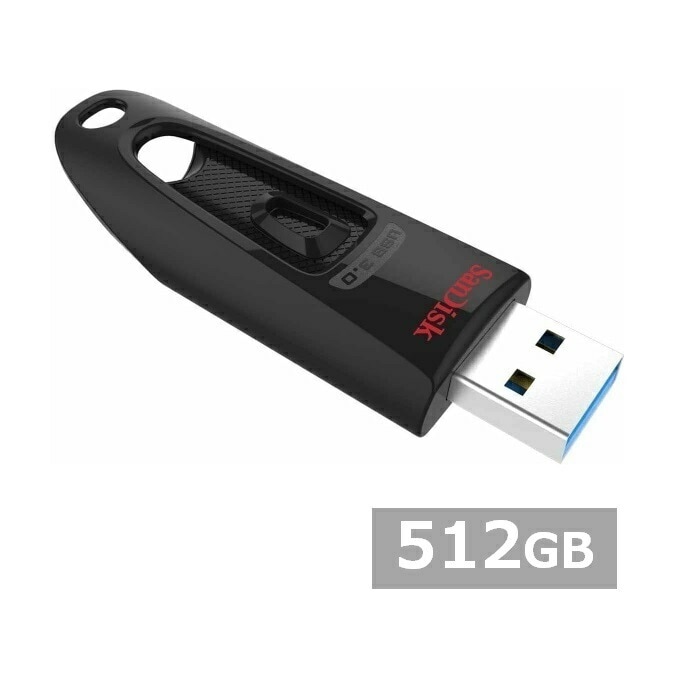 サンディスク USBメモリ SDCZ48-512G-G46 Ultra USB 3.0 Flash Drive 512GB Sandisk USB3.0 USBメモリー メモリスティック 外出 4,770円