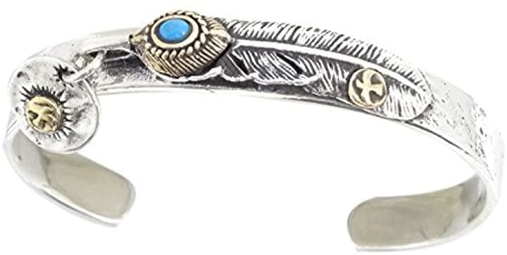 c my select バングル シルバー 925 メンズ ブレスレット ターコイズ フェザー イーグル cmy160812-3( 13：ターコイズ フェザー イーグルコイン) 15,048円