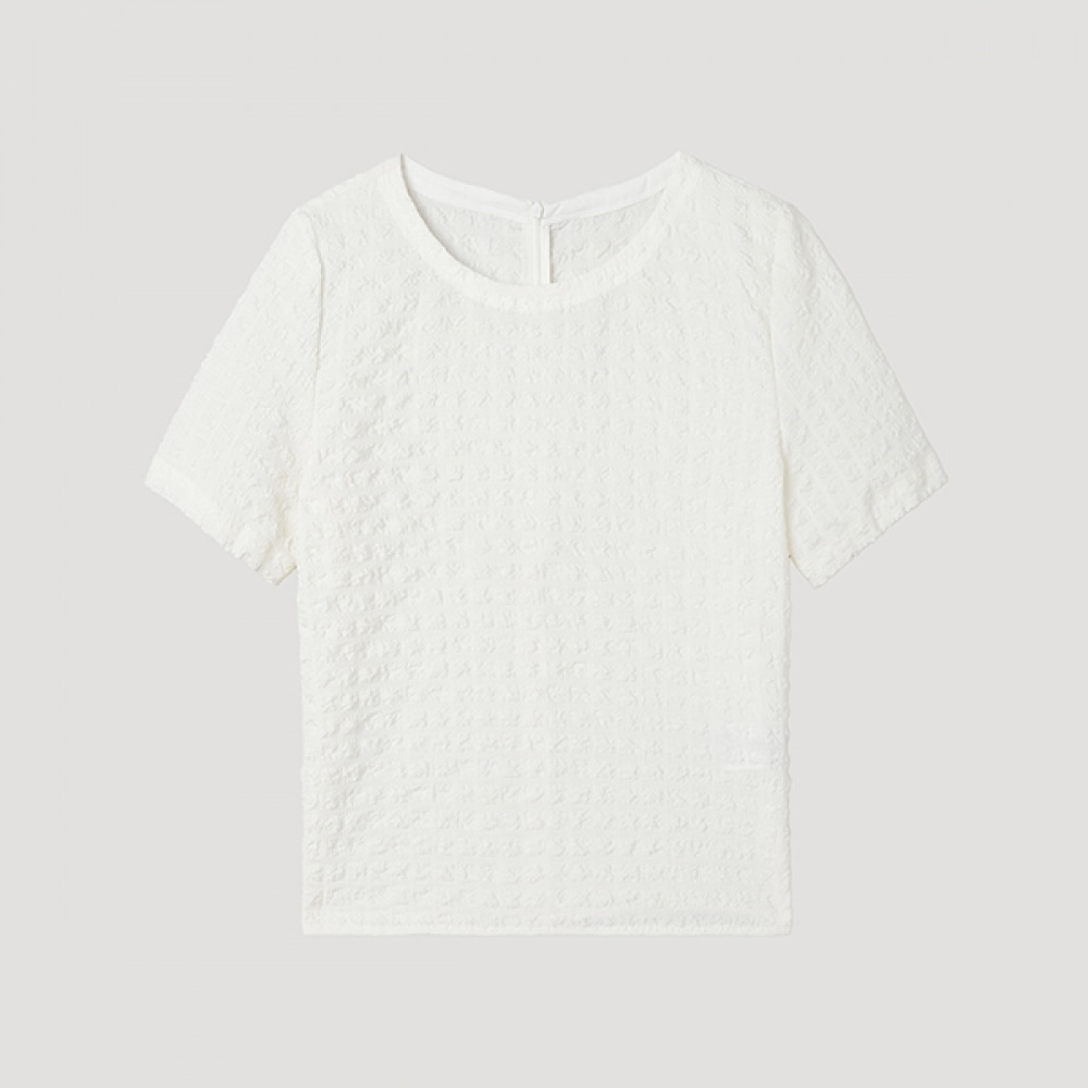 [シーズミス] スクエアパターンブラウス_swwblp22060_IV