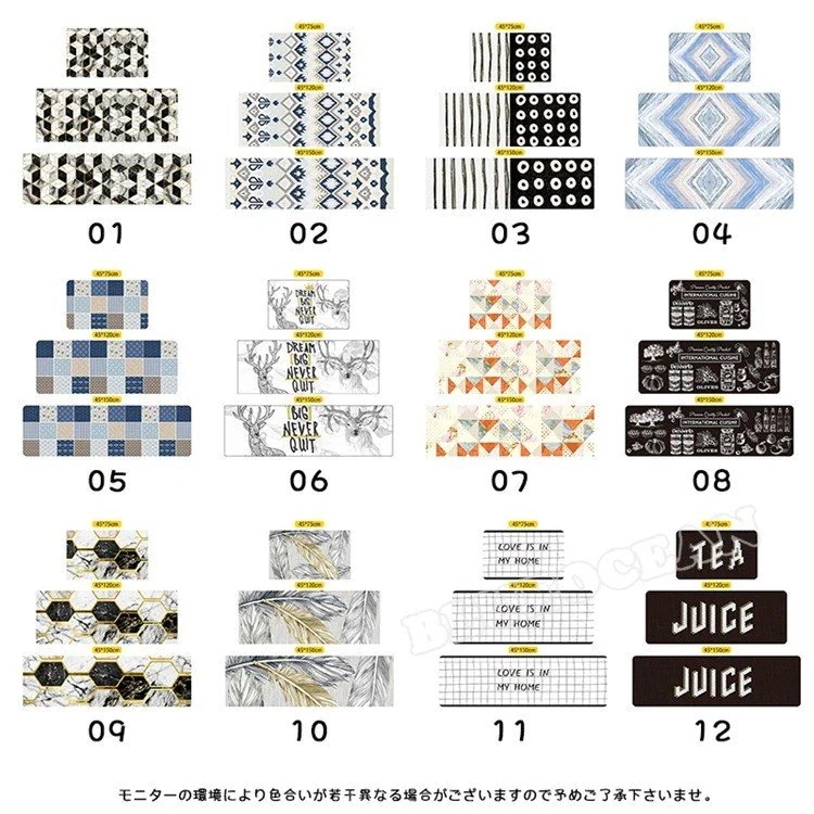 カーペット 1 おしゃれ 滑り止 150 0 拭ける 撥水 ラグマット 【送料無料】キッチンマット 北欧キッチン雑貨キッチンマット