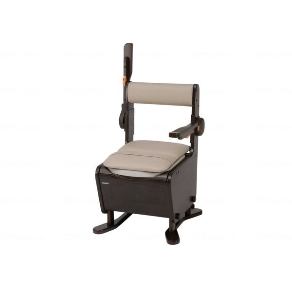 パナソニックエイジフリー 家具調トイレ座楽はねあげ ダークブラウン 脱臭ソフト PN-L23417 メーカー直送