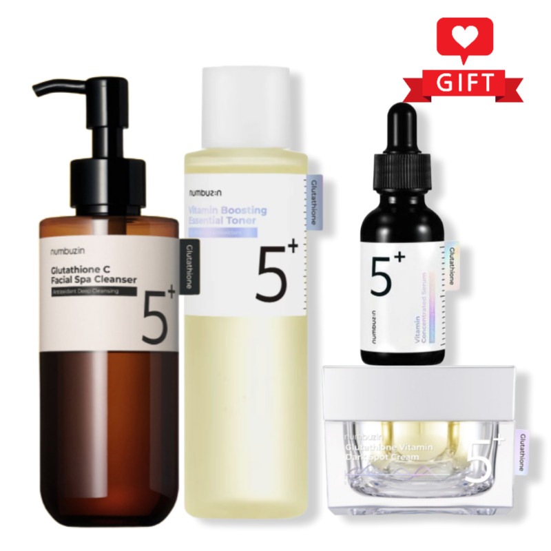 5番ライン 4種セット (エッセンシャルトナー200ml + アンプル30ml + トーニングレーザークリーム50ml + ディープクレンザー200ml) / 肌トーンケア / 透明感アップ / 韓国