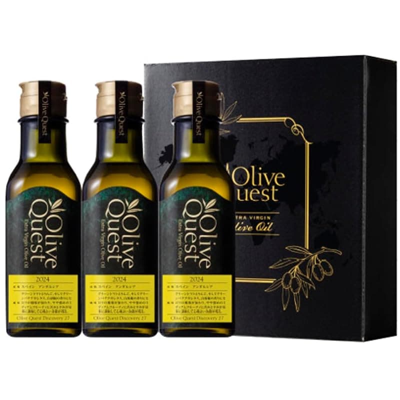 日清オイリオ オリーブクエストディスカバリー27（DC27） 200g×3本 瓶 エキストラバージン オリーブオイル スペイン産 高級 ギフト
