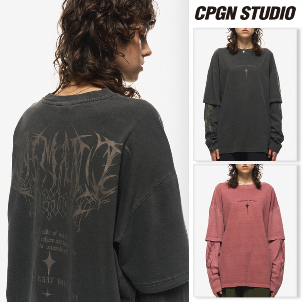 【CPGN STUDIO】 The Acid Layered Pigment Long Sleeve
