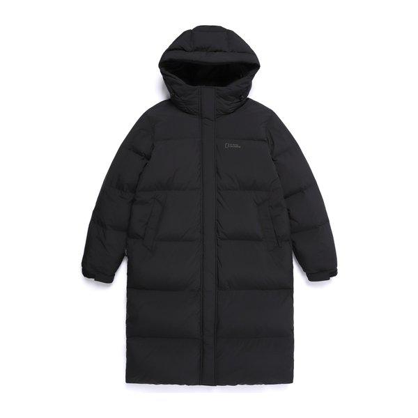 N254WDW861 女性カプラロング丈ダックダウンジャンパー BLACK