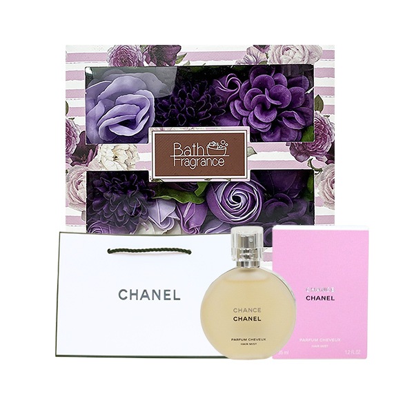 ヘアミスト35ml+ソープフラワー 入浴剤 コスメ ギフト2点セット