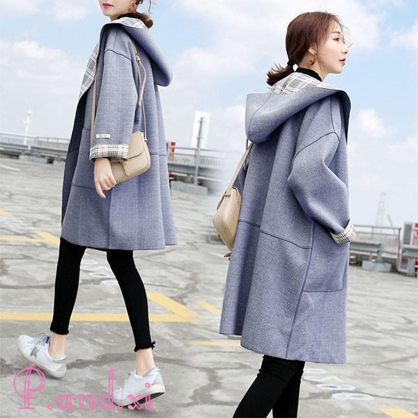 暖冬じかんレディース ダッフルコート ロングコートフード付き 秋冬物 着痩せ アウター 防寒着 おしゃれ 女性用 保温 通勤 ダッフルコート