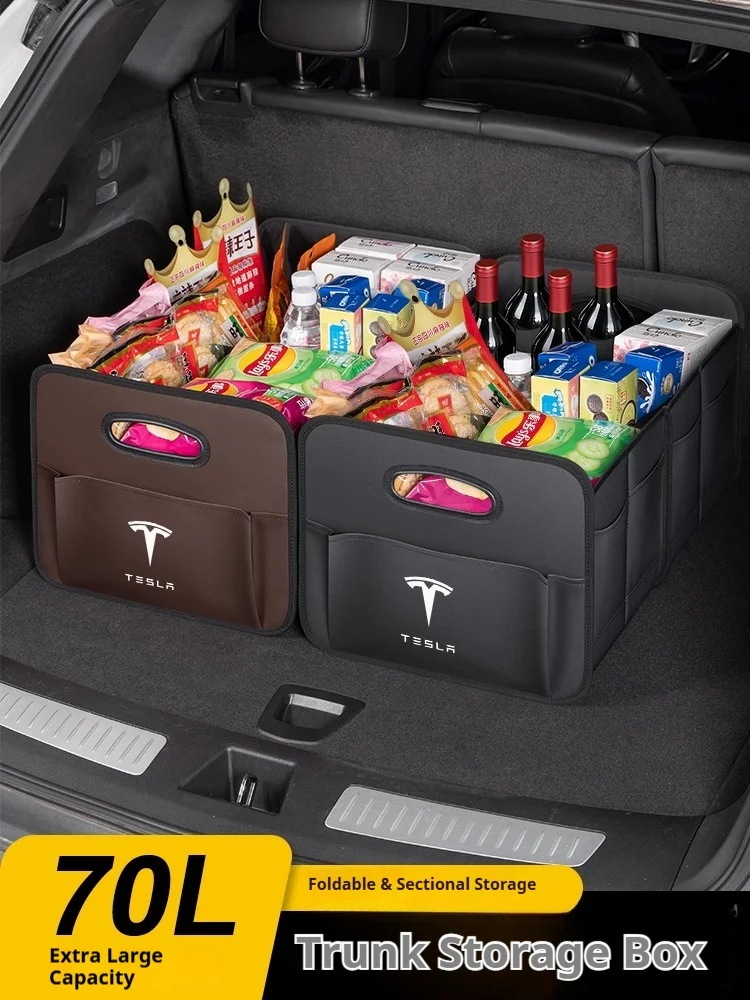 カー トランク 折りたたみ 収納ボックス 大容量 収納バッグ Tesla モデル3 モデルX モデルS モデルY サイバートラック 対応 自動車 アクセサリー 輸入品