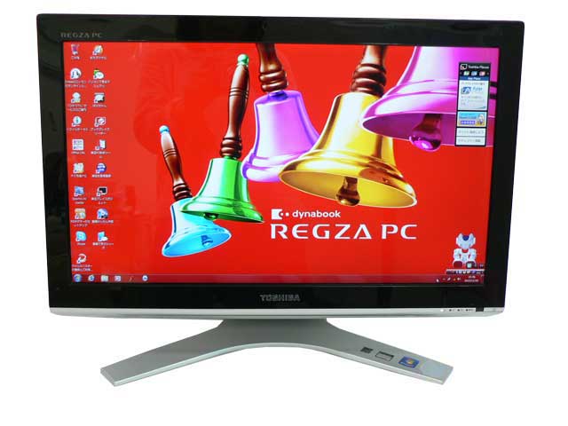 液晶一体型 Windows7 デスクトップパソコン 中古パソコン 東芝 Celeron DVD 地デジ 4GB/500GB 送料無料 中古