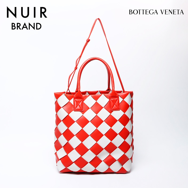 トートバッグ レッド ホワイト WS9759