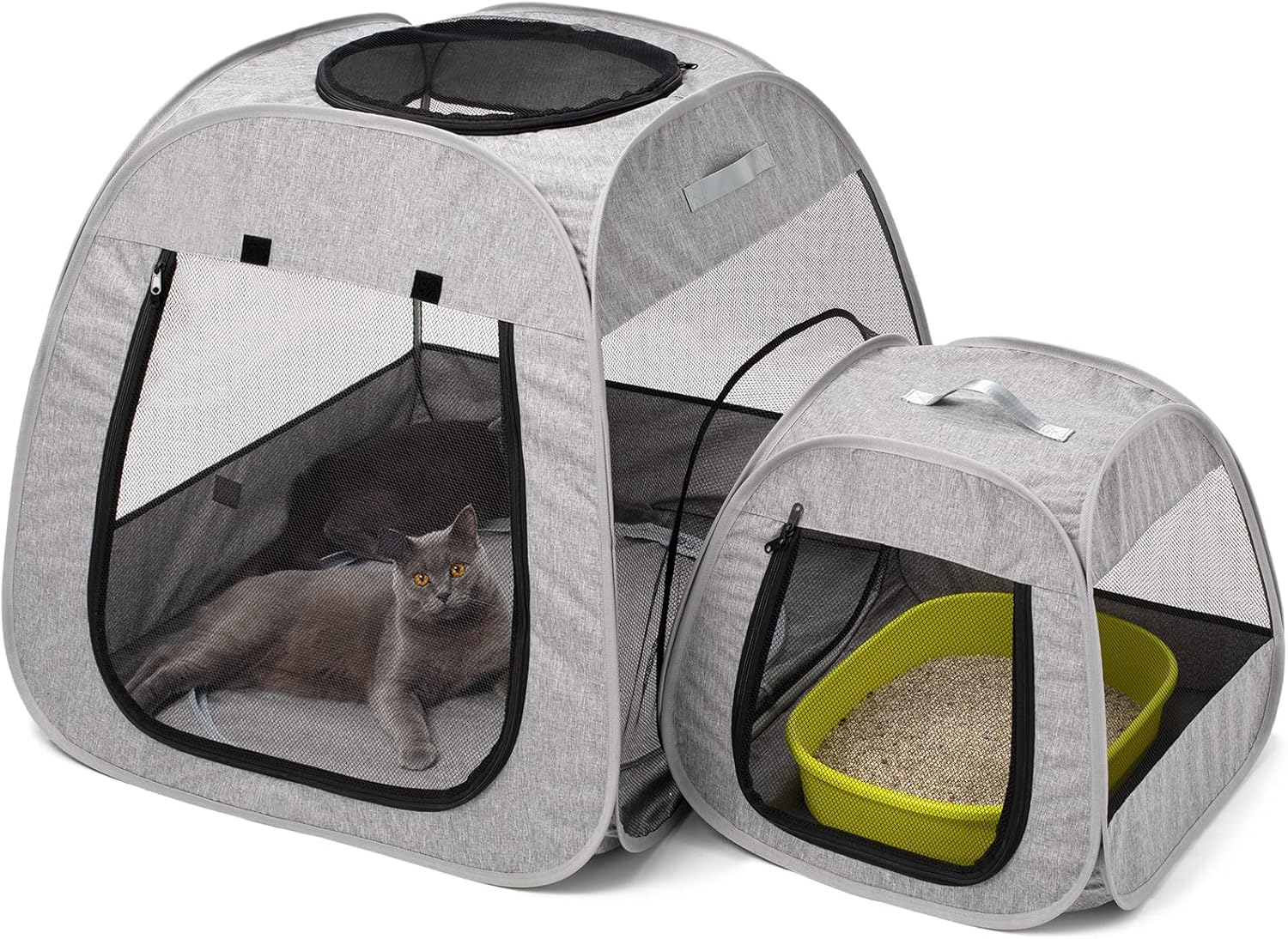 ペットサークル 猫 ケージ 新型 二合一 折りたたみ 収納バッグ付き 組立簡単 アウトドア お出かけ用品 猫の分娩室 猫 犬 兼用