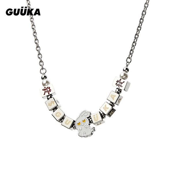 ウサギ年 レディース ヒップホップ ステンレス ネックレス