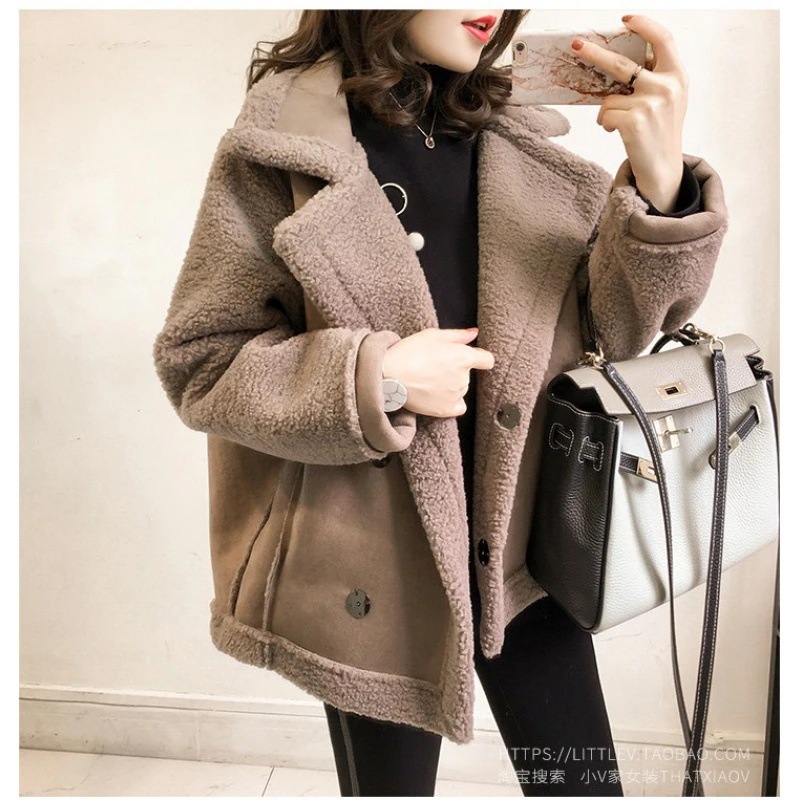 新作 セール もこもこ ボア 可愛い ジャケット 暖か 秋冬 新作 おしゃれ アースカラー 防寒 ライダース アウター レディース 4,251円