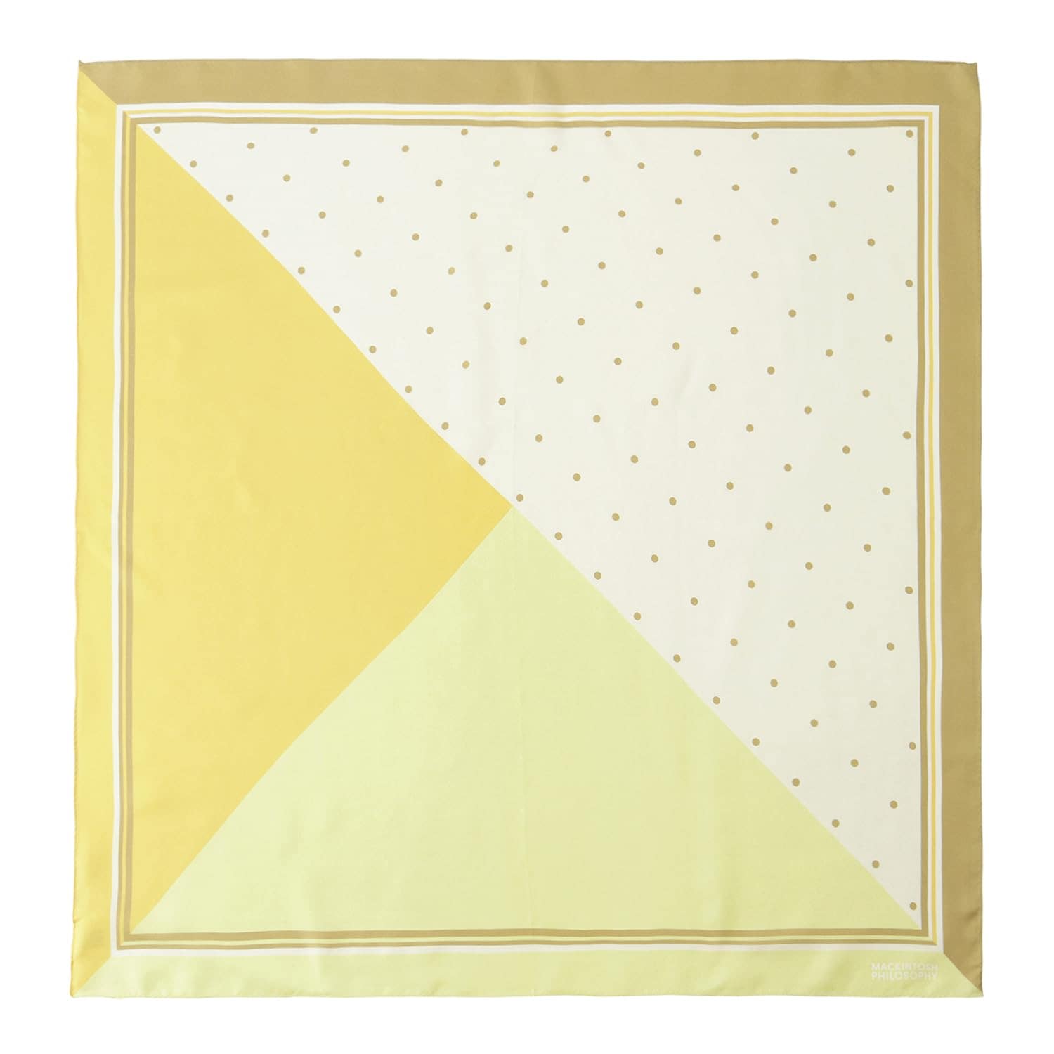 [ムーンバット]MACKINTOSH PHILOSOPHY(マッキントッシュ フィロソフィ)シルクツイルプリントスカーフ シルク 大判 通勤 旅行 日焼け防止 誕生日 プレゼント ギフト 結婚式 髪飾