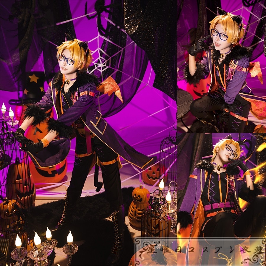 ES あんスタMusic Trickstar　噪音渦巻くホラーナイトハロウィン 遊木真 衣更真緒 明星スバル 氷鷹北斗 コスプレ衣装 コスチューム