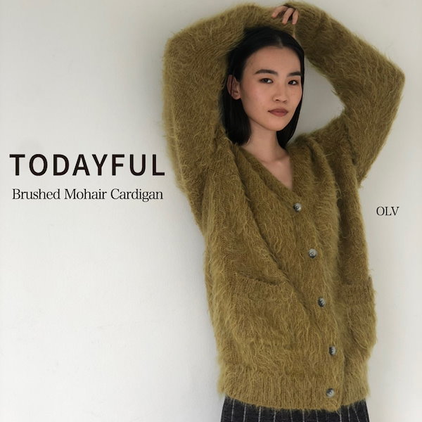 大得価新作TODAYFUL - todayful Brushed Mohair Cardiganの通販 by