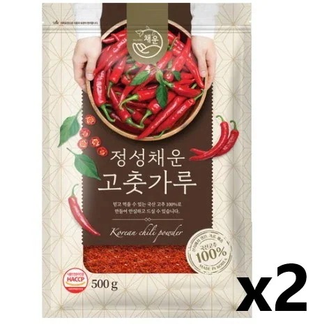 【韓国産】彩雲営農組合 唐辛子粉 普通太さ 普通辛さ 500g x 2ea 5,935円