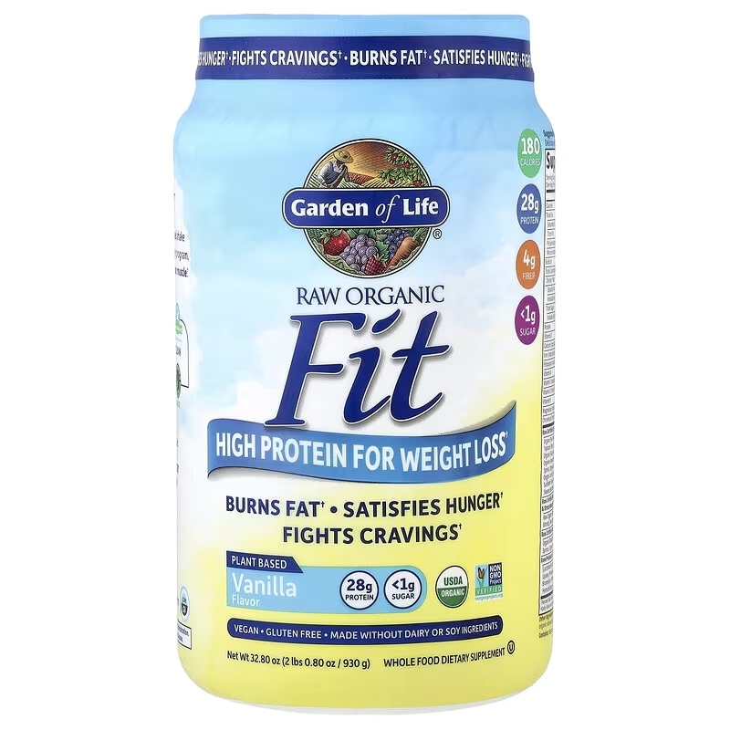 未加工オーガニックフィット 体重管理をサポートする高タンパク質 バニラ 930g（32.80オンス） 8,147円
