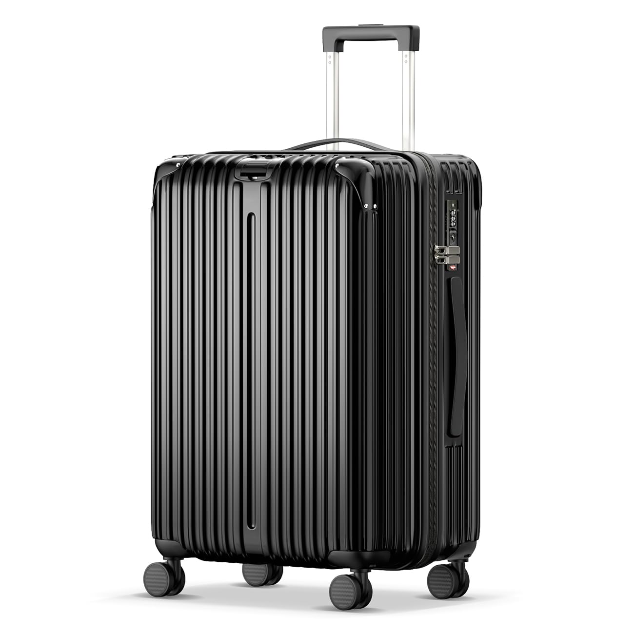 [Ebeiya] スーツケース キャリーバッグ キャリーケース ｍサイズ 拡張機能付 超軽量 大型 静音 ダブルキャスター 取り外す可能 防盗ファスナー 耐衝撃 TSAローク搭載 旅行 ビジネス 出張