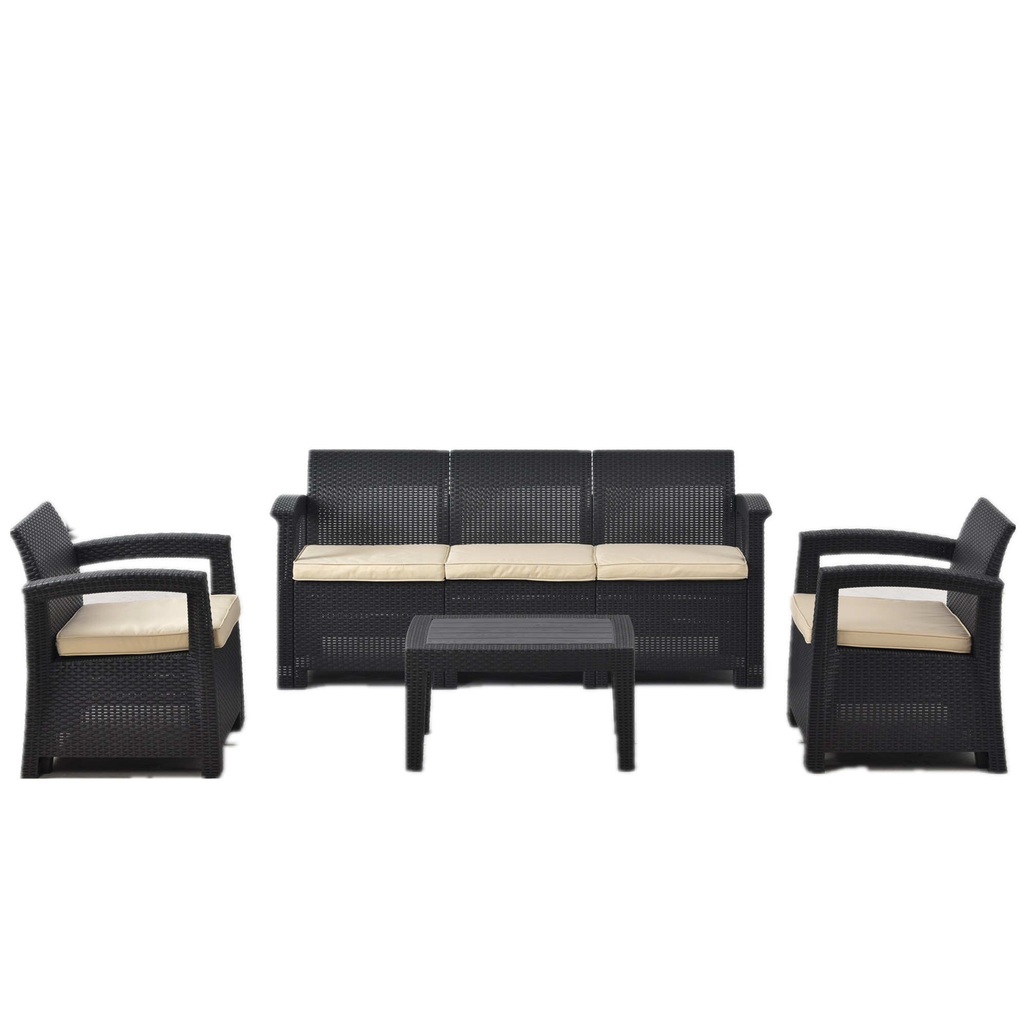 【2枚購入で100円OFF】ラタン調 ガーデンファニチャー ガーデンテーブル ガーデンチェアー ラタン調 テーブル 家具 樹脂 ねじなし ホテル カフェ ベランダ テラス 屋外家具 高級 テラス ソフ