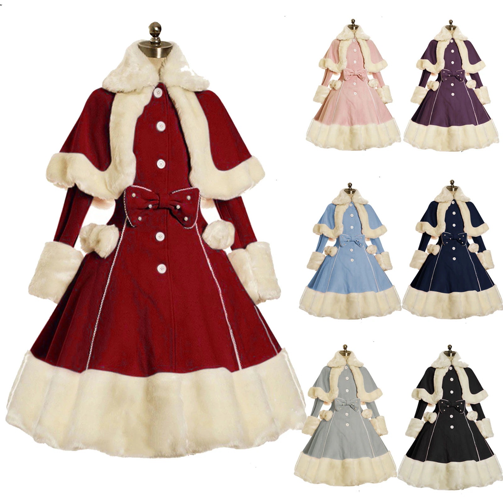大好評！2点ご購入で1OO円OFF【1～3日で出荷】サンタ コスプレ 衣装 コスチューム コス もこもこ 大きいサイズ クリスマス かわいい サンタコス 人気 サンタクロース セクシーサンタ 激安 ワ