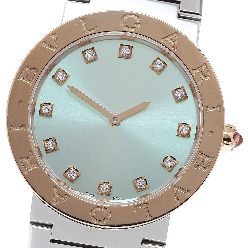 ブルガリ BVLGARI BBP33SG/103759 ブルガリブルガリ LISA リミテッドエディション 12Pダイヤ クォーツ レディース 箱・保証書付き_962271【中古】