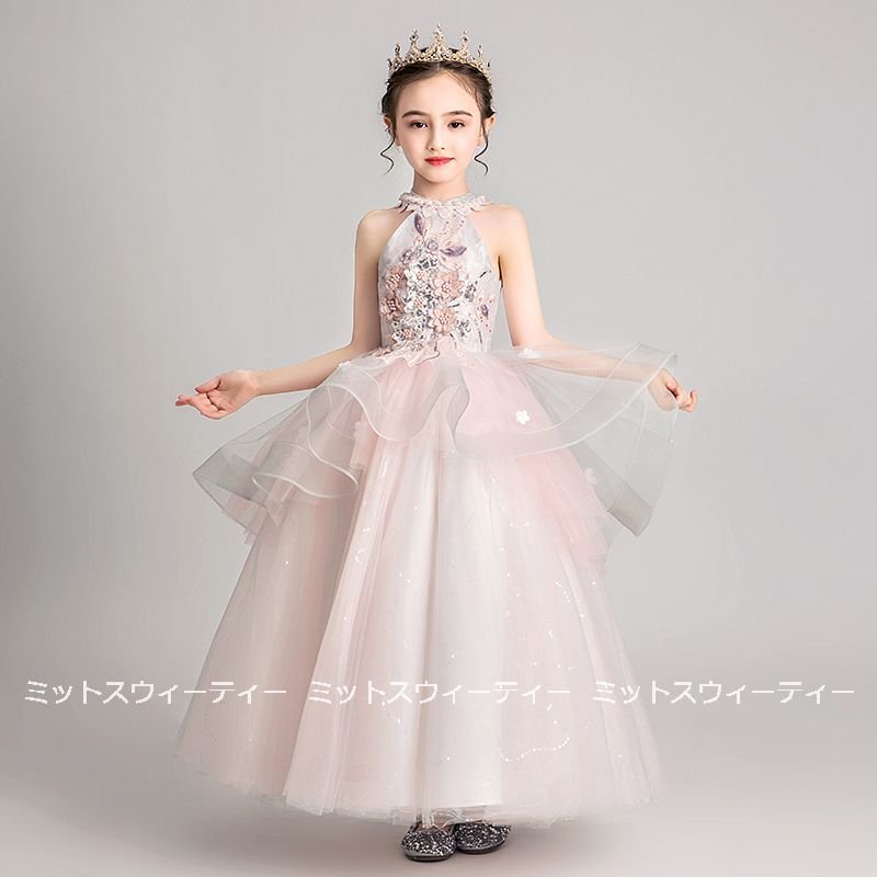 子供ドレス 発表会 ピアノ発表会 女の子 入学式 結婚式 七五三 演奏会 子ども服 フォーマル ロン