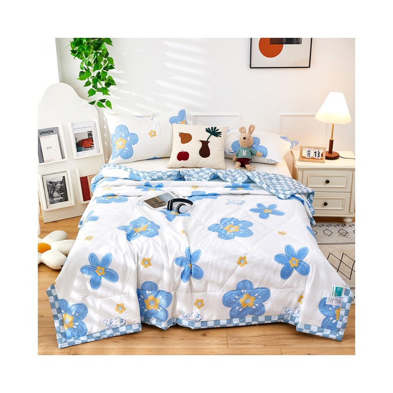 純綿夏薄い布団 洗濯機で洗える