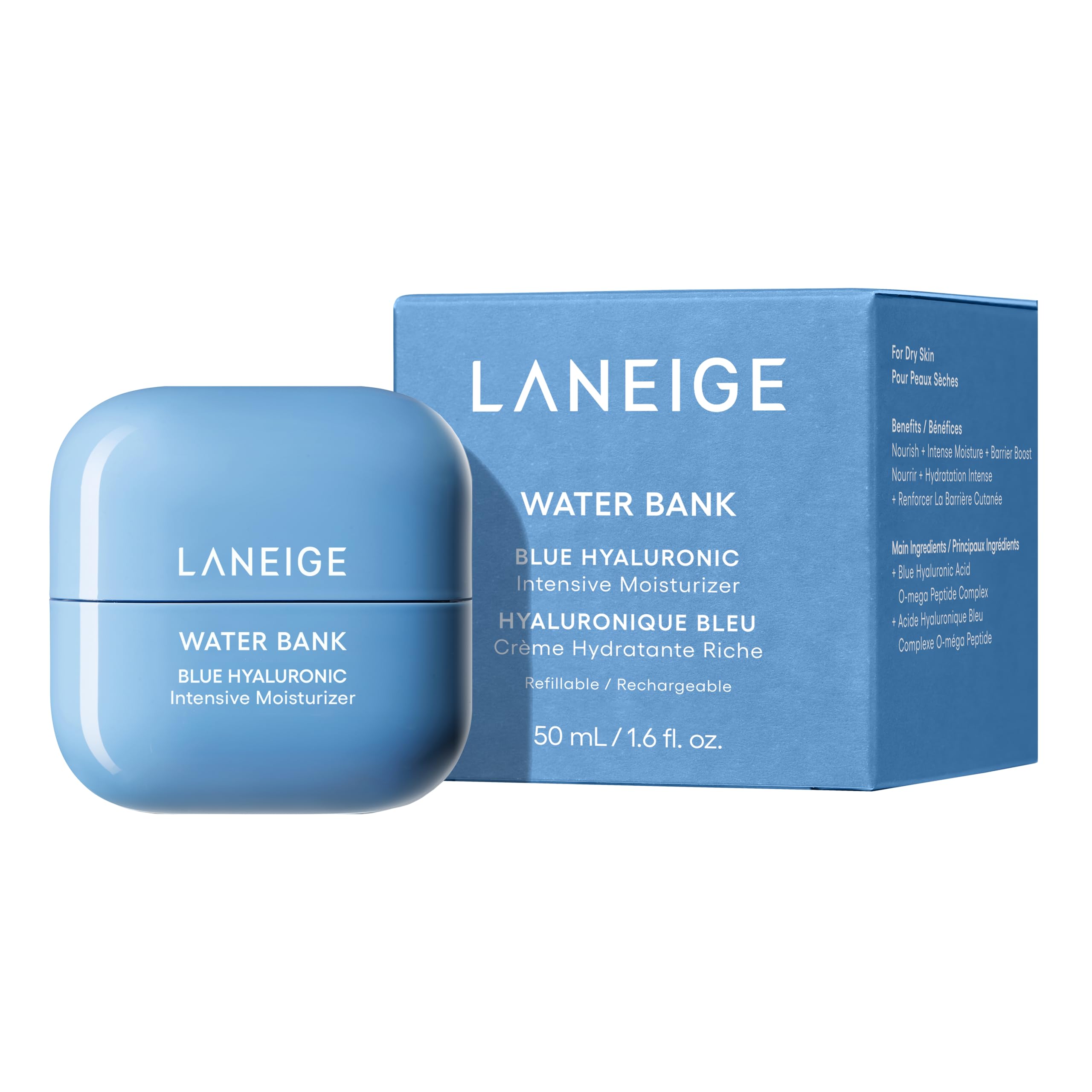 ラネージュ ウォーターバンク インテンシブクリーム 50ｍL クリーム バーム 保湿 ナイトクリーム ヒアルロン酸 セラミド シカ スクワラン うるおい ツヤ 高保湿 韓国 スキンケア