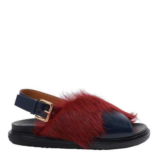 MARNI Women Sandals FBMS018101 P7614ZP085 Bordeaux
