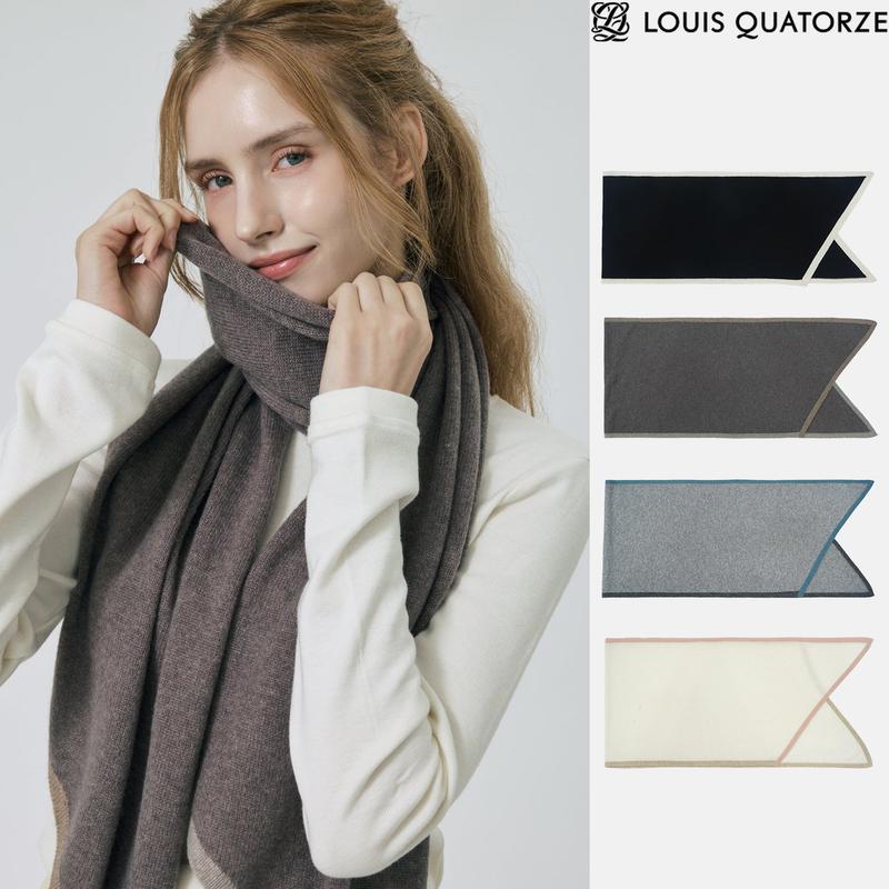 エリーズカシミア斜めマフラー1EKC005