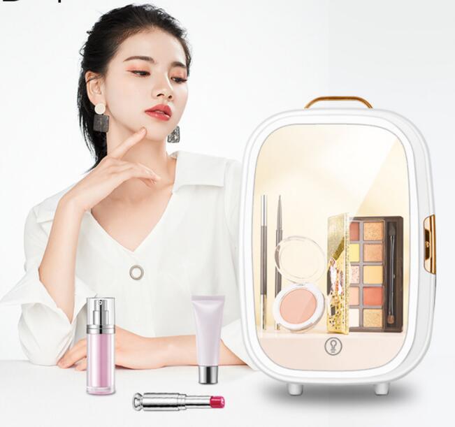 L大容量コスメ専用冷蔵庫　保温保冷両用ミラー温度表示　ミニ冷蔵庫 11,712円