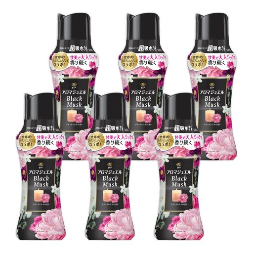 レノア 【季節限定】アロマジュエル お洗濯の香り付けビーズ ブラックムスクの香り 本体 420mL×6本 [ケース品]
