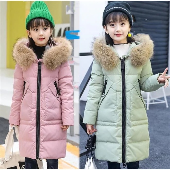 ダウンジャケット女の子ダウンコート子どもフード付き子服男の子ダウンアウター秋冬