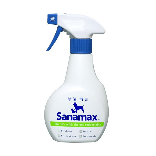 ペット用除菌消臭剤 サナマックス 300ml 【12個セット】次亜塩素酸水 中性 100ppm 対策 感染予防 におい 室内 介護施設 日本製 国産